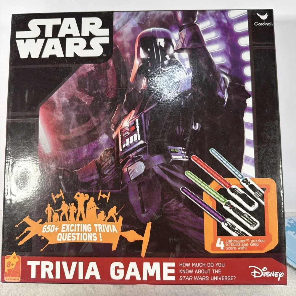 Star Wars Trivia Game Lightsaber Pieces Disney No Instructions See Photos